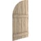 Ekena Millwork Riverwood 4 Board Joined Board-n-Batten w/Quarter Round Arch Top Faux Wood Shutters, 22W x 82H, PR SHUBJQ22X82RWPR - alternate 10
